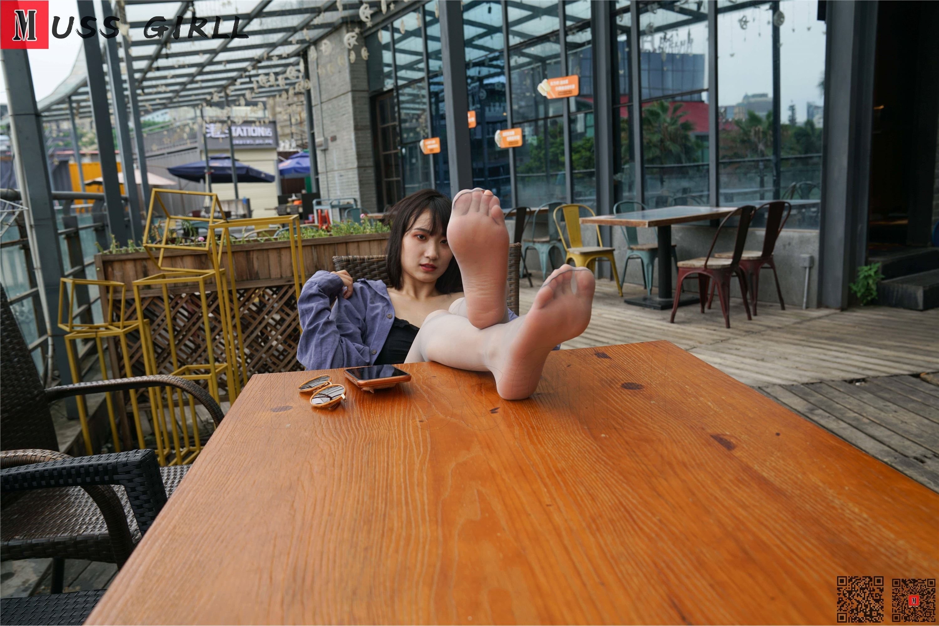 MussGirl慕丝女郎  NO.133 休闲灰丝